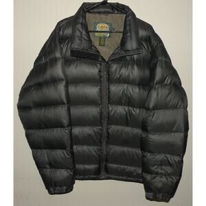 Cabela’s Premier Northern Goose Down Men’s XL Tall Insulated Puffer Coat Gray